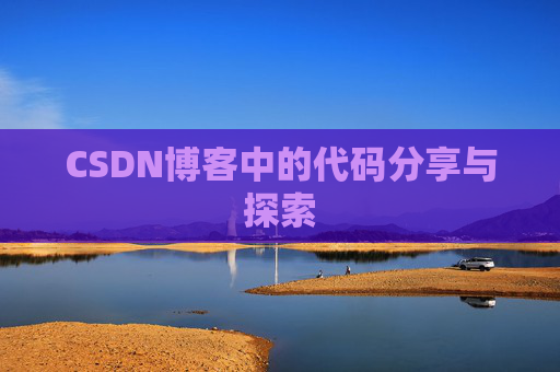 CSDN博客中的代码分享与探索